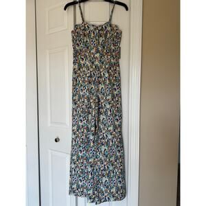 Scallop neckline jumpsuit